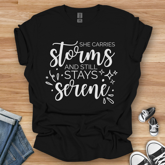 She Carries Storms T-Shirt